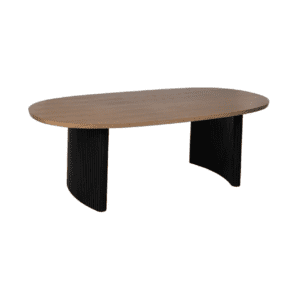 Mesa de Comedor Negro de Madera de Fresno - IXIA (2)