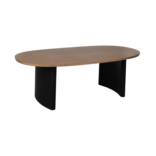 Mesa de Comedor Negro de Madera de Fresno - IXIA