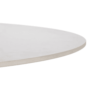 Mesa de Comedor Redondo Blanco-Natural de Ceramica imitando a Mármol - IXIA (5)