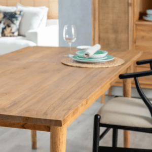 Mesa de Comedor de Madera de Mindi Miel - IXIA (9)