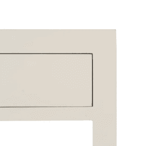 Mesita de Noche Blanco de Madera DM Estilo Oriente 1 Cajon 2 Puertas - IXIA (11)