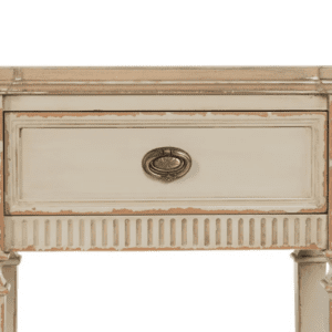 Mesita de Noche Natural-Crema de Madera de Abeto 1 Cajón - IXIA (6)