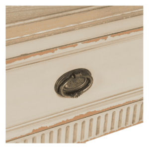 Mesita de Noche Natural-Crema de Madera de Abeto 1 Cajón - IXIA (8)