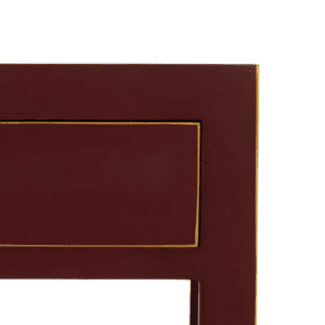 Mesita de Noche Teja de Madera de Madera de Abeto Esilo Oriental 1 Cajón 2 Puertas - IXIA (11)