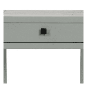 Mesita de Noche de Madera DM de Pino Gris 1 Cajón - IXIA (5)