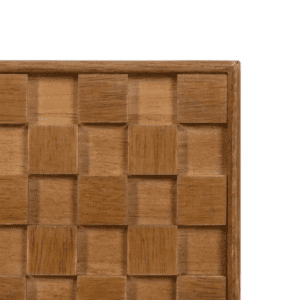 Mesita de Noche de Madera de Fresno DM Natural 2 Cajones - IXIA (8)