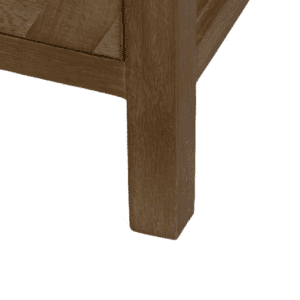 Mesita de Noche de Madera de Paulonia Natural DM 3 Cajones - IXIA (9)
