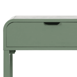 Mesita de Noche de Madera de Pino Verde 1 Cajón - IXIA (5)