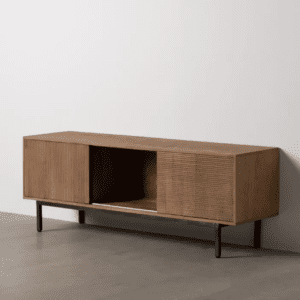Muebles de TV de Madera de Mango 2 Puertas Deslizantes - IXIA (1)