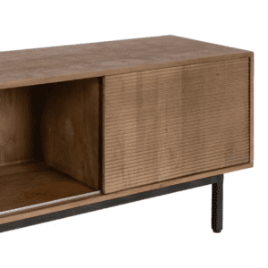 Muebles de TV de Madera de Mango 2 Puertas Deslizantes - IXIA (9)