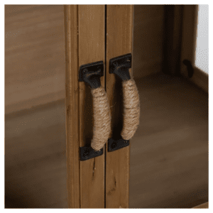 Vitrina Natural de Madera de Abeto 4 Puertas 1 Cajon - IXIA (8)