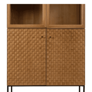 Vitrina Natural de Madera de Fresno DM 2 Puertas - IXIA (4)