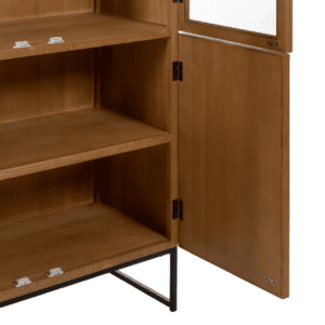 Vitrina Natural de Madera de Fresno DM 2 Puertas - IXIA (5)