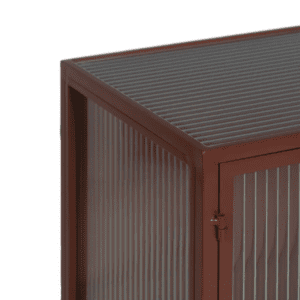 Vitrina Teja de Metal y Cristal 2 Puertas - IXIA (4)