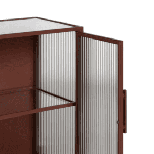 Vitrina Teja de Metal y Cristal 2 Puertas - IXIA (6)
