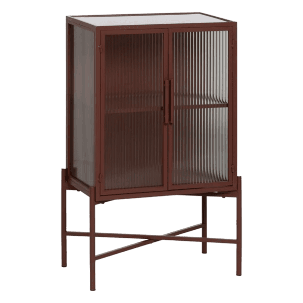 Vitrina Teja de Metal y Cristal 2 Puertas - IXIA