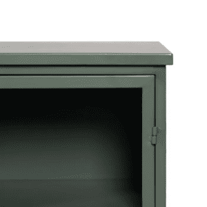 Vitrina Verde Militar de Metal y Cristal 2 Puertas Superioes 2 Puertas Inferiores - IXIA (8)