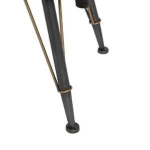 Vitrina de Metal y Cristal Brick Negro-Oro 3 Cajones 2 Puertas - IXIA (11)