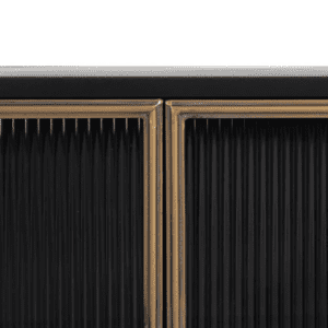 Vitrina de Metal y Cristal Brick Negro-Oro - IXIA (8)