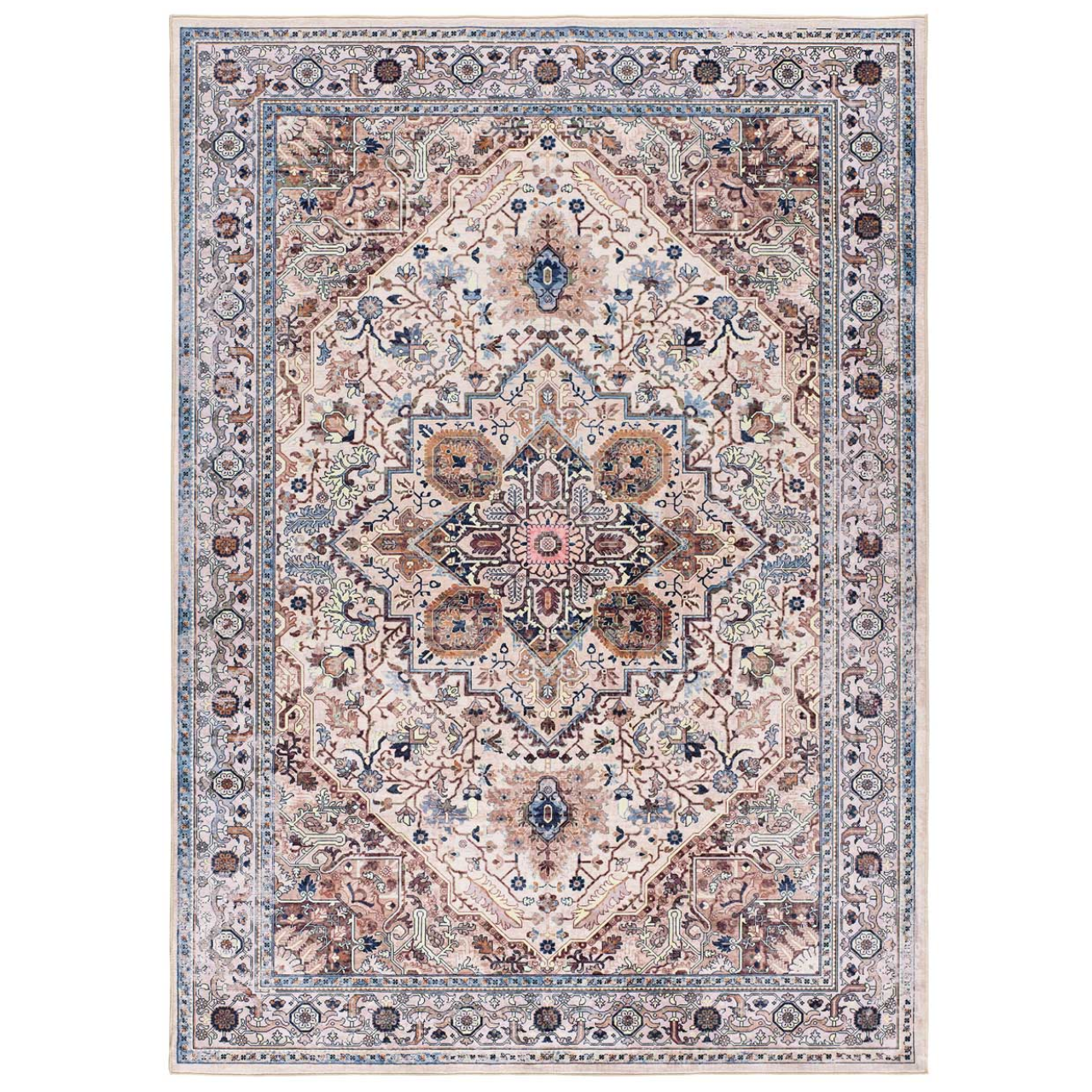 Alfombra Vintage Impresa Class 22054 Multicolor - Universal (1)