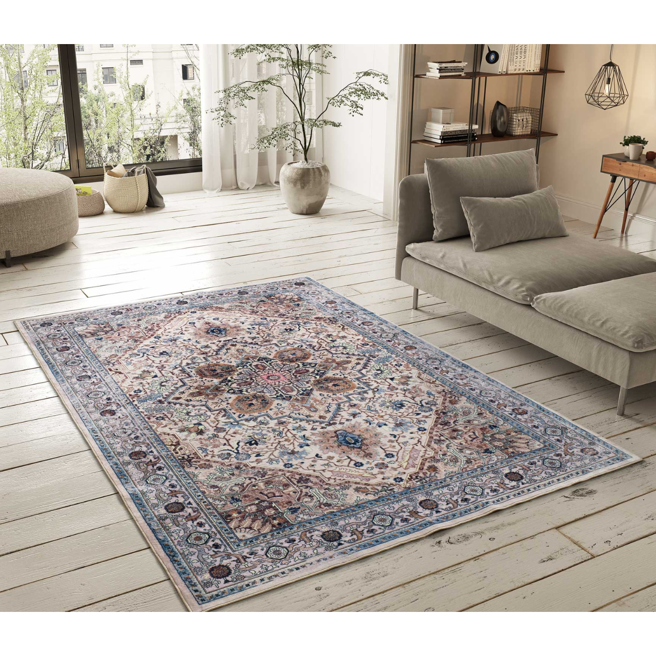 Alfombra Vintage Impresa Class 22054 Multicolor - Universal (2)