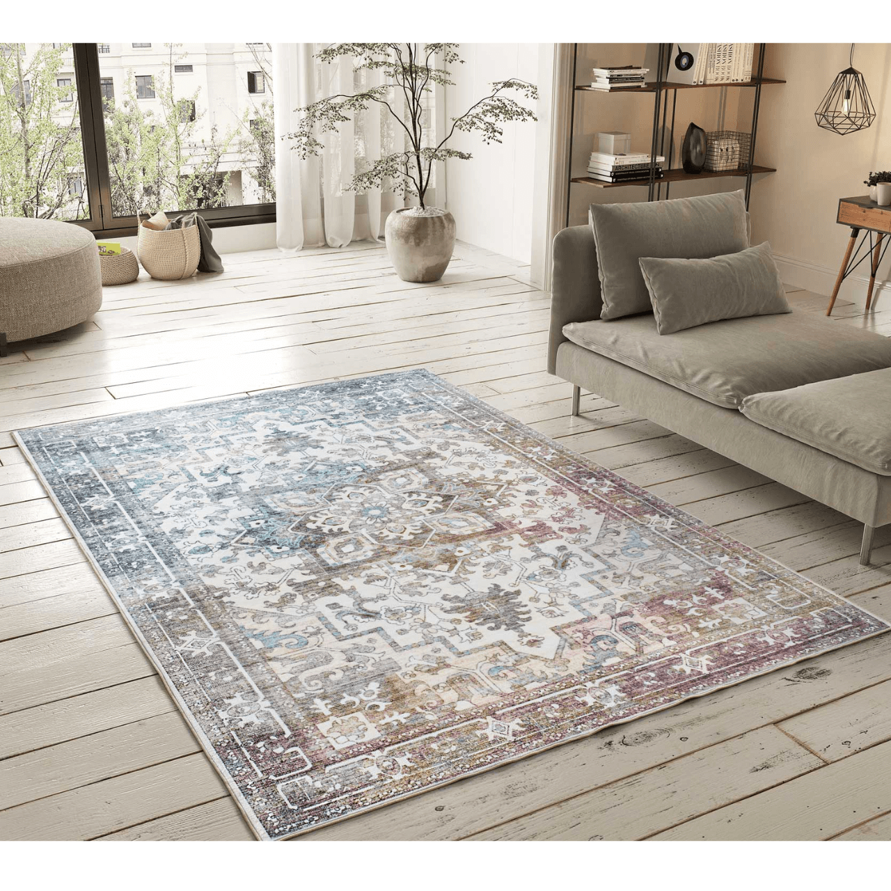 Alfombra Vintage Impresa Class 23004 Multicolor - Universal (2)