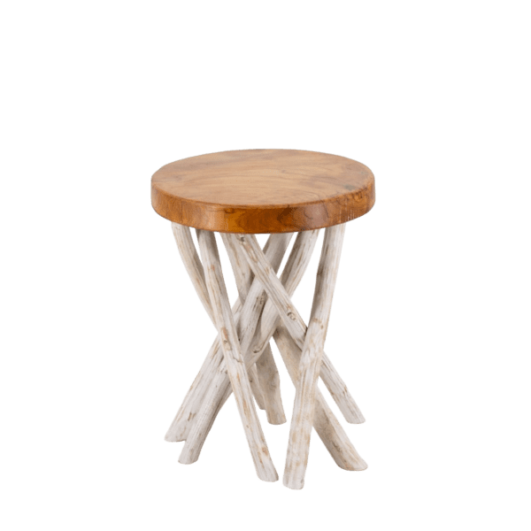 Mesa Auxiliar de Madera de Teca Diseño Natural - Moycor