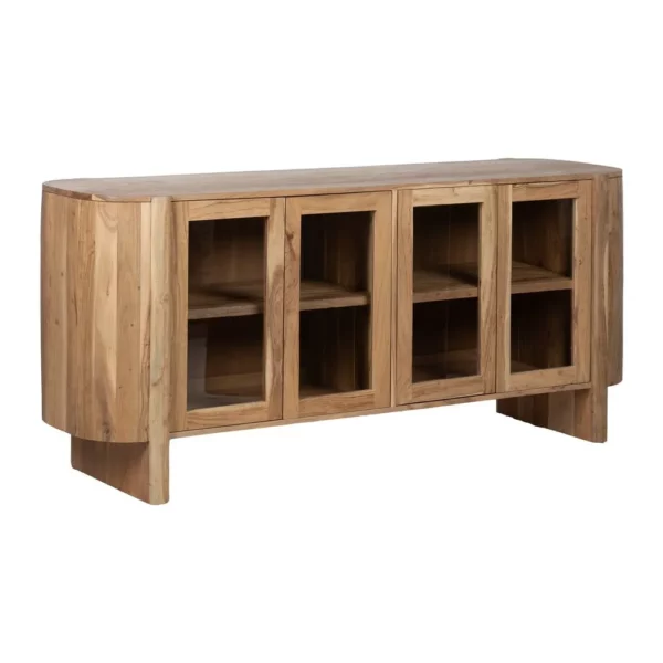 APARADOR NATURAL MADERA DE ACACIA SALÓN 180 X 40 X 80 CM-1