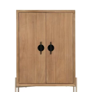 ARMARIO BLANCO-NATURAL MADERA-METAL 70 X 40 X 172 CM-4