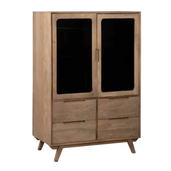 ARMARIO NATURAL MADERA DE MANGO SALÓN 107 X 40,50 X 142 CM-1