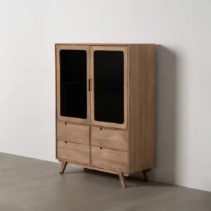 ARMARIO NATURAL MADERA DE MANGO SALÓN 107 X 40,50 X 142 CM-2