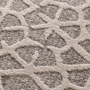 Alfombra Contemporánea Diseño Simétrico Paula 1271 Beige - Universal (3)