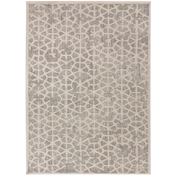 Alfombra Contemporánea Diseño Simétrico Paula 1271 Beige - Universal