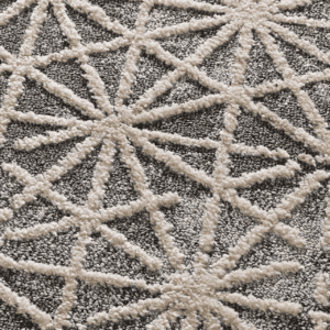 Alfombra Contemporánea Diseño Simétrico Paula 6737 Gris - Universal (3)