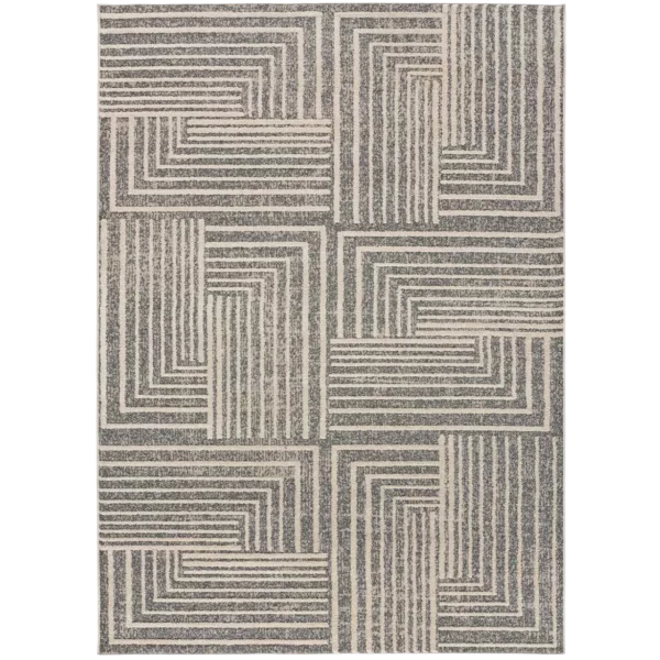 Alfombra Contemporánea Paula 2888 Gris - Universal
