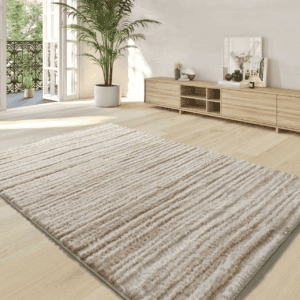 Alfombra Estilo Escandinavo, Reciclada y con Relieve Lima 3501 Beige - Universal (2)