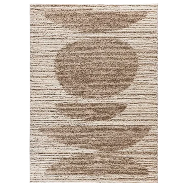 Alfombra Estilo Escandinavo, Reciclada y con Relieve Lima 3502 Beige - Universal