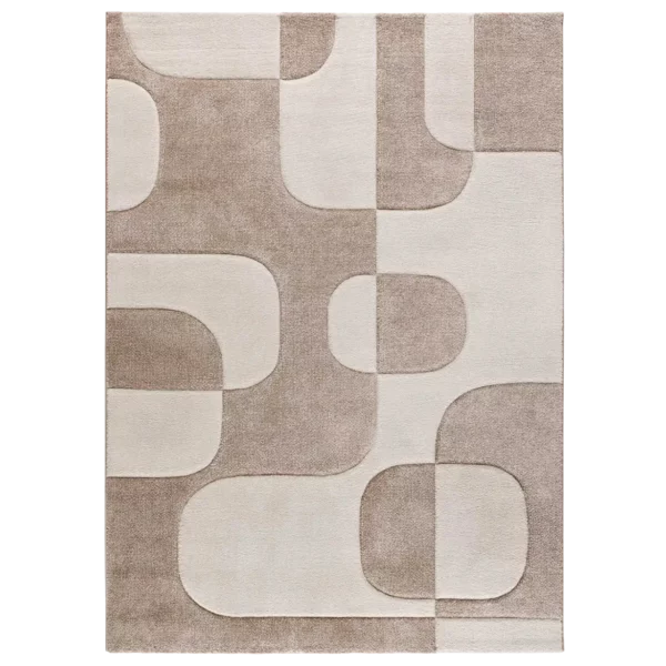 Alfombra Geométrica Lena 40314 Crema - Universal