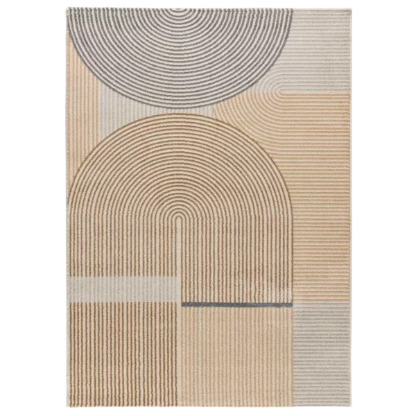 Alfombra Geométrica con Arcos Garden 12701 Beige - Universal