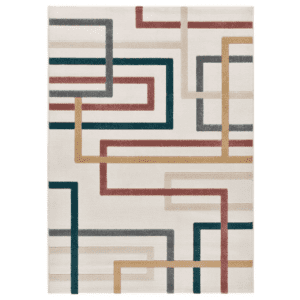 Alfombra Geométrica con Relieve Karisma 12758 Multicolor - Universal (1)