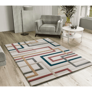 Alfombra Geométrica con Relieve Karisma 12758 Multicolor - Universal (2)