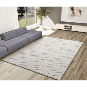 Alfombra Texturas Neutras Estilo 23061 Crema - Universal (2)