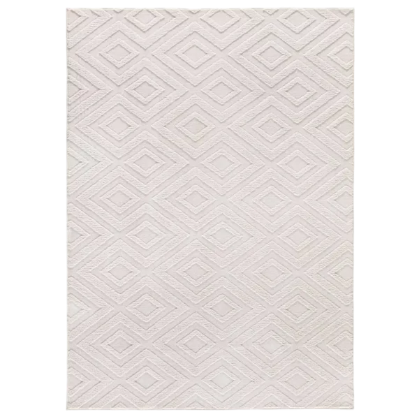 Alfombra Texturas Neutras Estilo 23061 Crema - Universal