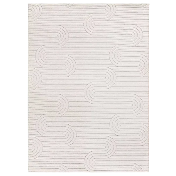 Alfombra Texturas Neutras Estilo 23062 Crema - Universal