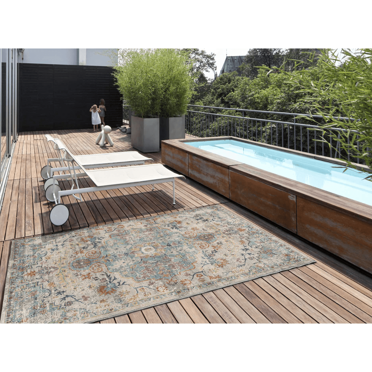 Alfombra Vintage de Exterior Luna 20157 Multicolor - Universal (2)