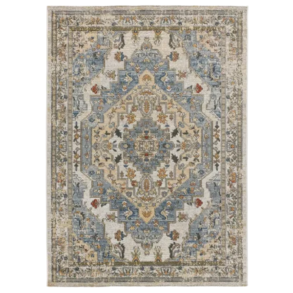 Alfombra Vintage de Exterior Luna 54552 Azul - Universal
