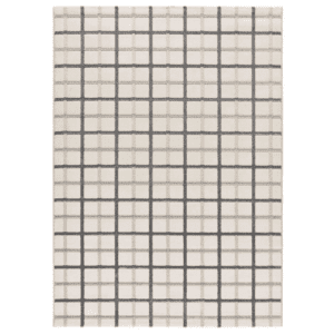 Alfombra a Cuadros con Relieve Karisma 12750 Gris - Universal (1)