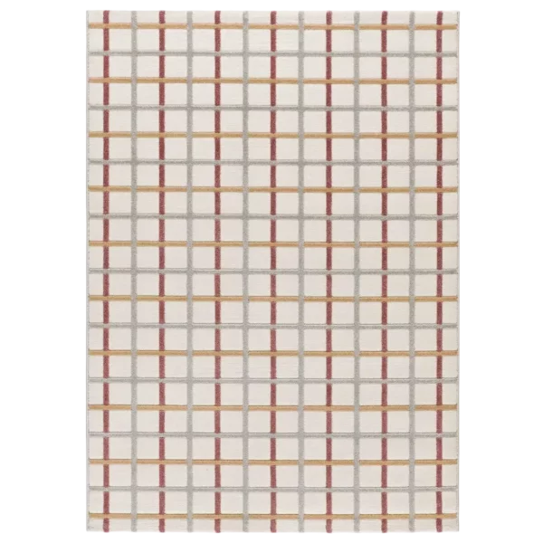 Alfombra a Cuadros con Relieve Karisma 12750 Multicolor - Universal