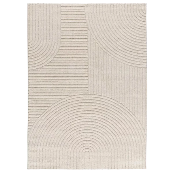 Alfombra con Relieve y Diseño Geométrico Verona 2252 Crema - Universal