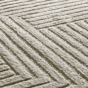 Alfombra con Relieve y Diseño Geométrico Verona 2253 Crema - Universal (3)